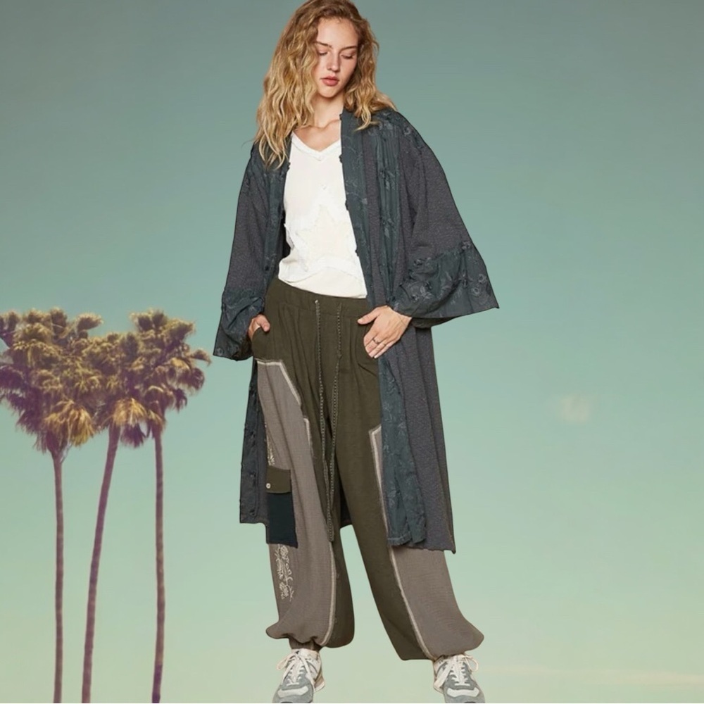 🌸POL Lace Insert Duster P006 - Picture 2 of 12
